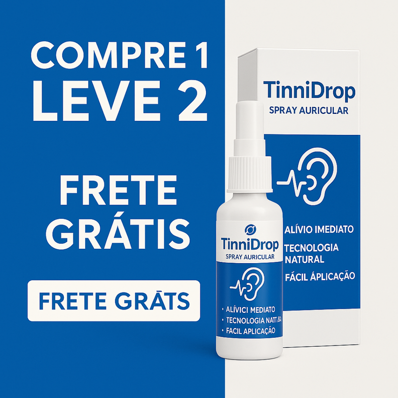 TinnyDrop® Elimina o Zumbido! – Compre 1 e Leve 2 Hoje!