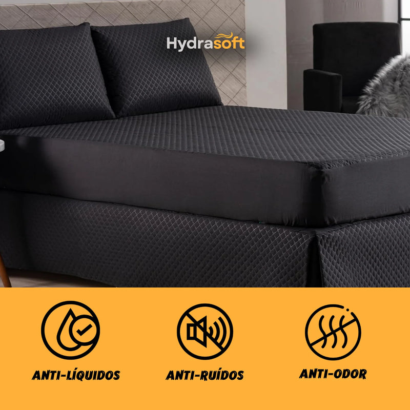 Hydra Soft |COMPRE 1 LEVE 3|  - Jogo de Cama Impermeável Premium - Capa + 2 Fronhas