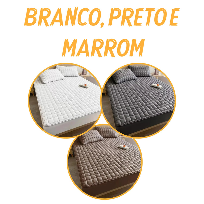 Hydra Soft |COMPRE 1 LEVE 3|  - Jogo de Cama Impermeável Premium - Capa + 2 Fronhas