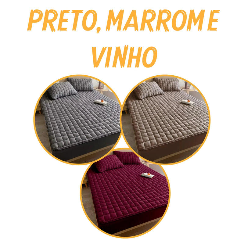 Hydra Soft |COMPRE 1 LEVE 3|  - Jogo de Cama Impermeável Premium - Capa + 2 Fronhas